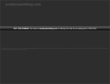 Tablet Screenshot of prettyinpaintblog.com
